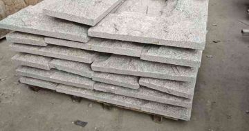 云南芝麻白蘑菇石，自然面